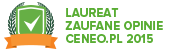 Laureat rankingu ZAUFANE OPINIE Ceneo.pl 2015